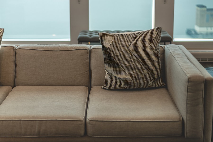 Couch after professional upholstery cleaning